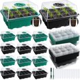 thumbnail image 1 of Paquete de 20 bandejas de inicio de semillas Kit de inicio de semillas Bandejas de plántulas Juego de propagadores de jardín, 1 of 5