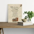 thumbnail image 6 of Inspirational Wall Art Decor Life is a Like a Book Quote Canvas Painting Framed Life Canvas Artwork Print Poster 12"x15" Decoration for Home Office Living Room, 6 of 6