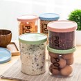 thumbnail image 2 of 700/900ml Storage Can with Scale Stackable Plastic Dried Fruit Tea Sealed Jar Kitchen Accessories, 2 of 7
