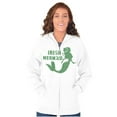 thumbnail image 3 of St Patrick's Day Irish Mermaid Zip Hoodie Sweatshirt Women Brisco Brands X, 3 of 6