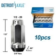 thumbnail image 2 of Detroit Axle - Rear Wheel Bearing Hubs w/ Lug Nuts for 11-14 Ford Edge, 09-19 Flex, 13-19 Police Interceptor Sedan, 14-18 Police Sedan, 10-19 Taurus, 09-16 Lincoln MKS, 10-19 MKT, 11-15 MKX, 2 of 6