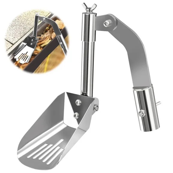 1PC Multifunctional Household Gutter Cleaning Tools, Cleaning Shovels, Stainless Steel Roof Gutter Tools