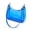 Blue, variant on Kilaqueen Clear PVC Shoulder Bag for Women, Transparent Crescent Shoulder Purse with Zipper Closure and Detachable Strap for Concerts and Travel