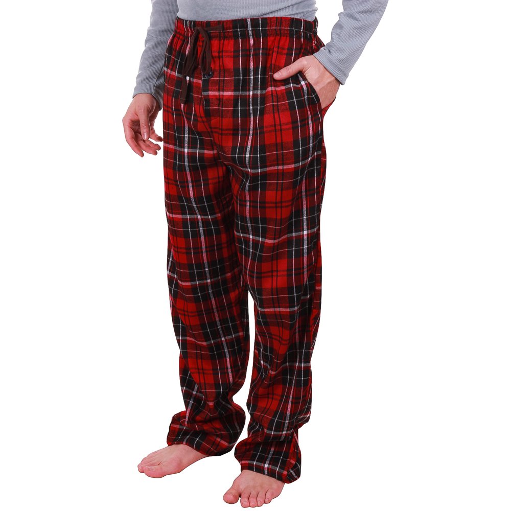 Enimay - Enimay Men's Flannel Cotton Plaid Pajama Pants w/ Drawstring ...