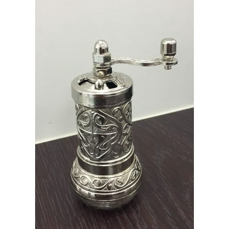 

Toyella Removable And Easy To Clean Turkish Small Manual Coffee Grinder Silver