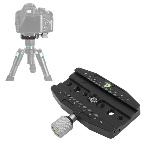 Abrazadera de liberación rápida para trípode abrazadera de liberación rápida para cámara con orificios para tornillos de 1/4 pulgadas y 3/8 pulgadas para fotografía ANGGREK Otros