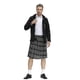 thumbnail image 1 of Falda escocesa tradicional escocesa para hombre, traje nacional escocés para vacaciones, Falda plisada a cuadros, disfraz de Halloween, 4 colores, 1 of 5