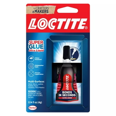 Loctite Super Glue Ultra Liquid Control, Pack of 1, Clear 0.14 fl oz Bottle