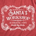 thumbnail image 2 of Womens Funny T Shirts North Pole Santas Workshop Sarcastic Christmas Graphic Novelty Tee For Ladies Womens Graphic Tees, 2 of 9