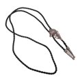 thumbnail image 3 of Here's a polished and creative product description for your **Western Wolf Head Bolo Tie Vintage Neck Pendant**:\n\n \n\n**Vintage Western Wolf Head Bolo, 3 of 3