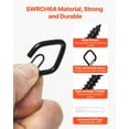 thumbnail image 5 of Outdoor Q-Hanger Hooks 20 PCS - Heavy Duty Screw Hooks for Hanging Lights, Cups, Decorations - 2.17 Inch Black, 5 of 10