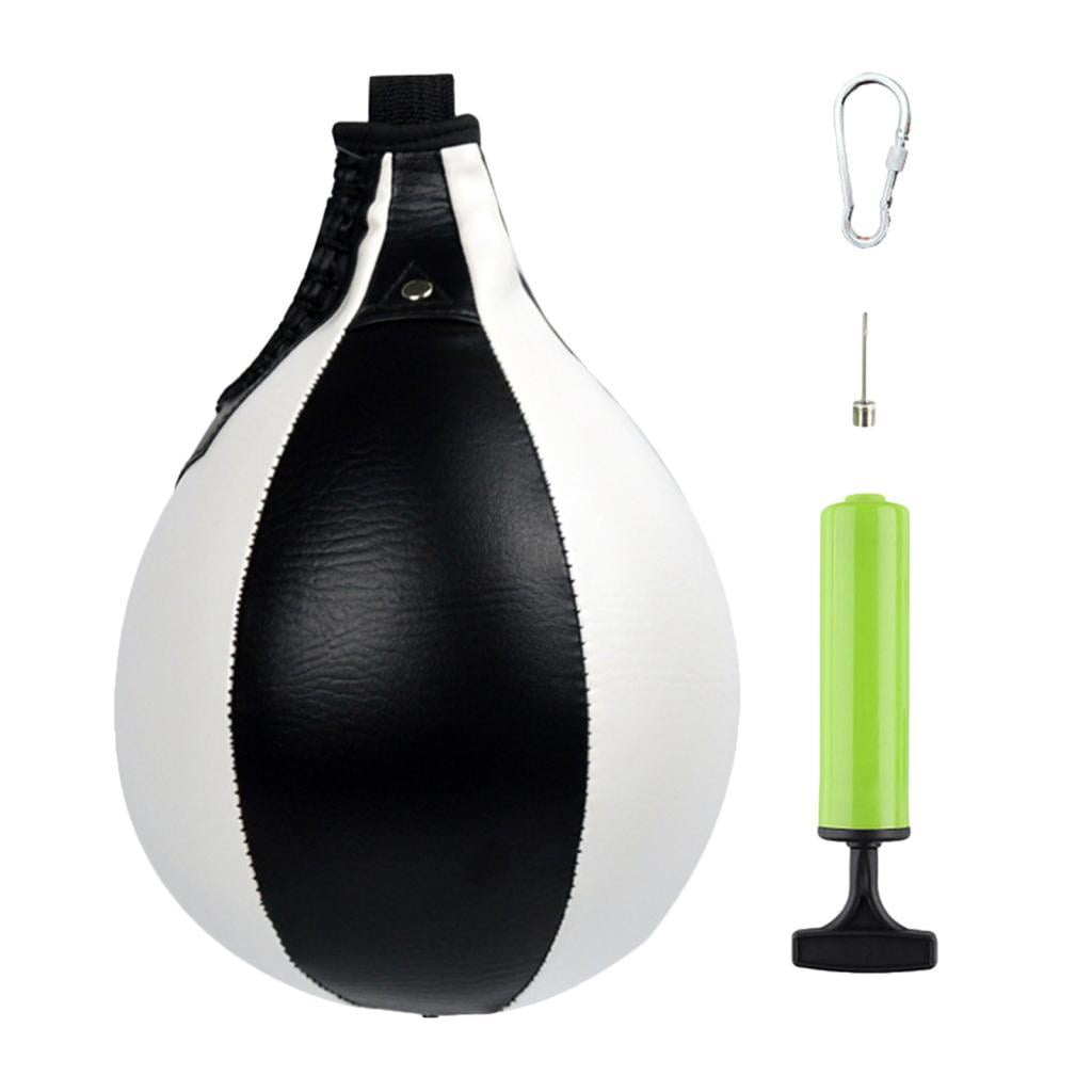 harayaa package, Heavy Duty PU Leather Hanging Swivel for Boxing, MMA, boxeo en Black White
