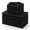 Black, variant on 10-Piece Black Cotton Kitchen Towels Set, Waffle Weave Dish Cloths 2 Sizes, 100% Ring Spun Cotton