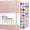 Rose Gold, variant on Weekly Meal Planner Notebook, Food Journal Daily Meal Prep Journal with Shopping and Grocery Lists for Food Planning Menu Planning Healthy Diet or Weight Loss Tracking, Undated, A5, Light Blue