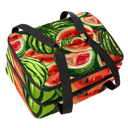 

Anna Cowper Insulation Bags Travel Shopper Insulated Food Delivery Bag Picnic Bag Hand-held Cooler Bag Watermelons
