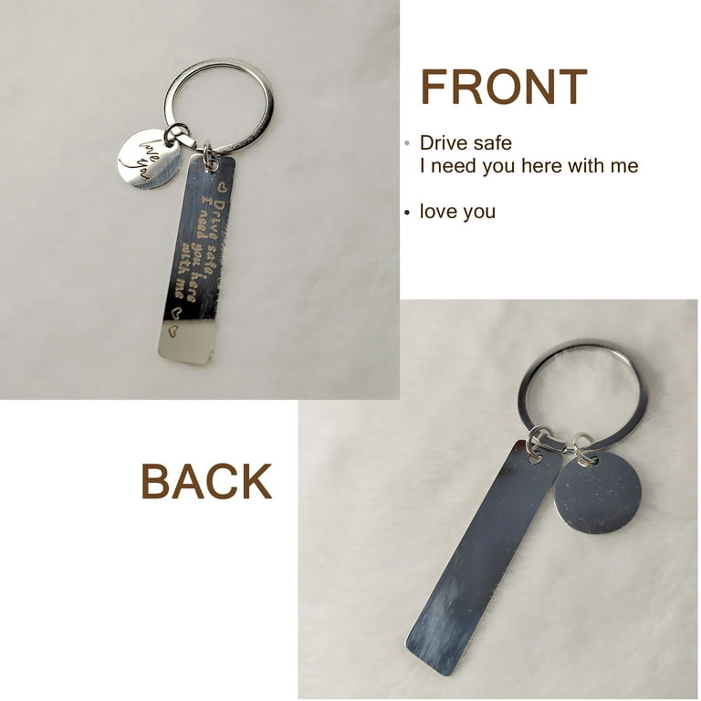 Drive Safe Keychain Gifts for Boyfriend Love You Keychain Key Ring