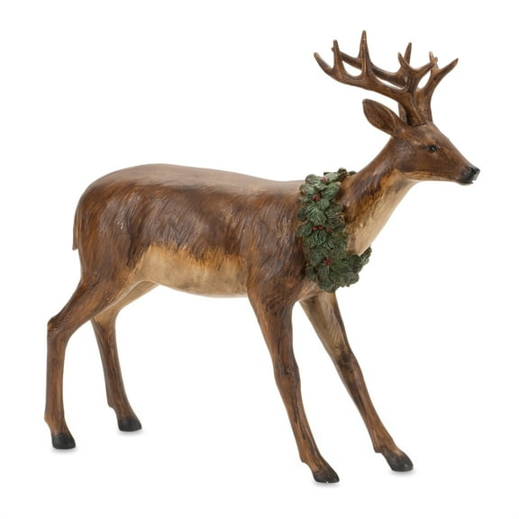 Melrose Deer with Wreath