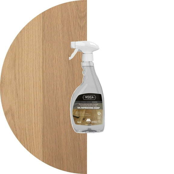 WOCA Denmark Oil Refreshing Soap Spray Natural – Ready-to-Use Cleaner & Rejuvenator for White Oiled Wood Floors | Plant-Based, Food Contact Safe | Cleans, Re-oils, Protects & Maintains Matte Finish