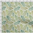 thumbnail image 4 of Soimoi Leaves Print, Silk Fabric, Decor Sewing Fabric by The Yard 42 Inch Wide,Decorative Fabric for Shirts Suits Ties, Light Green, 4 of 5