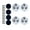 White, variant on 4pcs Small Rolling Wheel with Strong Adhesive Home Appliance Movers for Easy Furniture mobilities & Space Adjustment