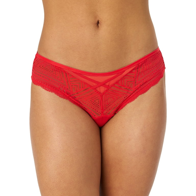 Adored by Adore Me Women's Tessa Geo Lace Cheeky Underwear, 2-Pack, Sizes  up to XXXL 