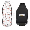 thumbnail image 2 of ALAZA Hearts Pattern Car Seat Covers 2 PCs Universal Auto Front Seats Interior Protector, 2 of 7
