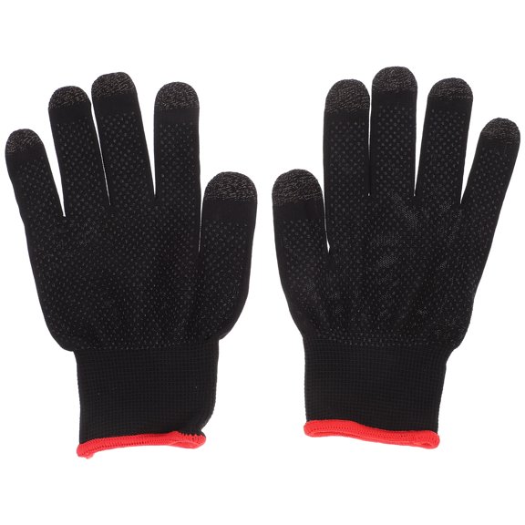 QIFULL Qifull Anti-Sweat Breathable Gamer Gloves for Mobile Gaming in Black
