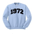 thumbnail image 1 of 1972 College Style Sweatshirt Unisex 2X-Large Light Blue, 1 of 5