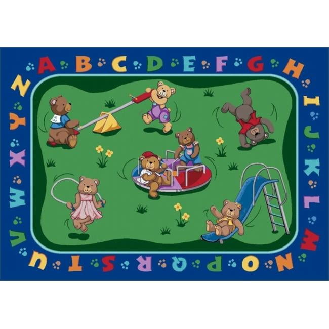 Joy Carpets 1437B Teddy Bear Playground 3 ft.10 in. x 5 ft.4 in. WearOn