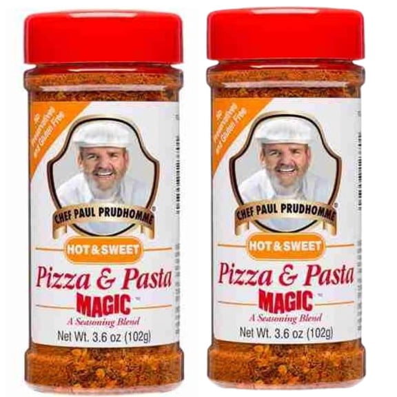 Chef Paul Prudhomme Magic Seasoning Blends Hot & Sweet Pizza & Pasta – 2 Pack, 1.4 oz Each – Gourmet Italian Seasoning Spice Blend