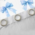 thumbnail image 4 of Feelyou Girly Blue Bowknot Black Out Curtains, Princess Watercolor Bow-tie Curtains Pack of 2 (42x63 Each), Teens Kids Girls Women Bedroom Curtains, Window Curtains Decor, 4 of 6