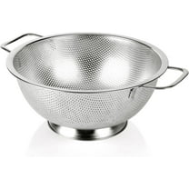 LQQBOX Colander Stainless Steel 3-Quart, Strainer for Kitchen Food, Dishwasher Safe