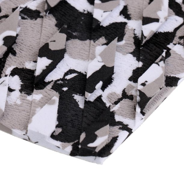Greeniant Set of 9 Pieces Kitesurf KiteBoard Deck Pad Full Traction Surfboard Deportes acuáticos Camuflaje blanco negro