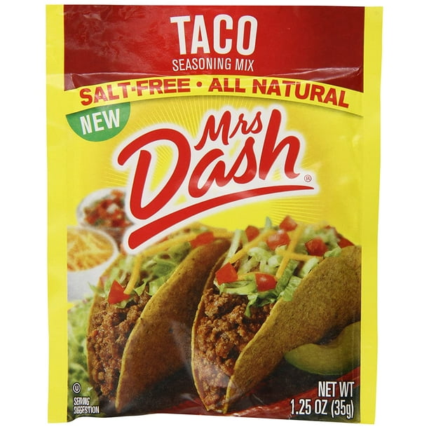 Mrs. Dash Taco Seasoning Mix, 1.25 Ounce (Pack of 12 ...