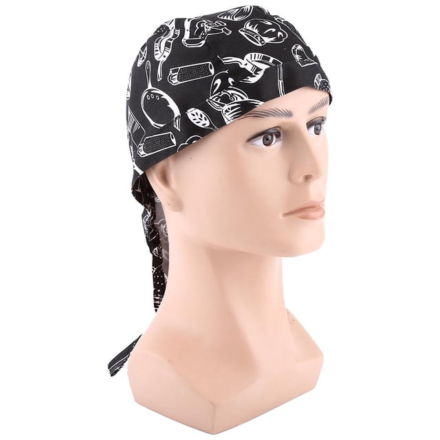 Qiilu Pirate Style Chef Hat Cooking Cap Cloth Kitchen Restaurant Waitress Waiter Catering Hats, Chef Cooking Cap,Chef Hat