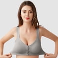 thumbnail image 5 of Everyday Bras for Women Woman Sports Bar Sports Bra for Big Busted Women Sports Bra for Running Sports Bras Women Womens Bras Push up Front Closure Long Lined Sports Bra Small Sports Bra Grey M, 5 of 7