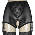 thumbnail image 4 of Liga Europa y Estados Unidos Retro Transparente Sexy Mujer Malla Encaje Pantalones Cortos Abiertos 6 garras Sling, 4 of 5