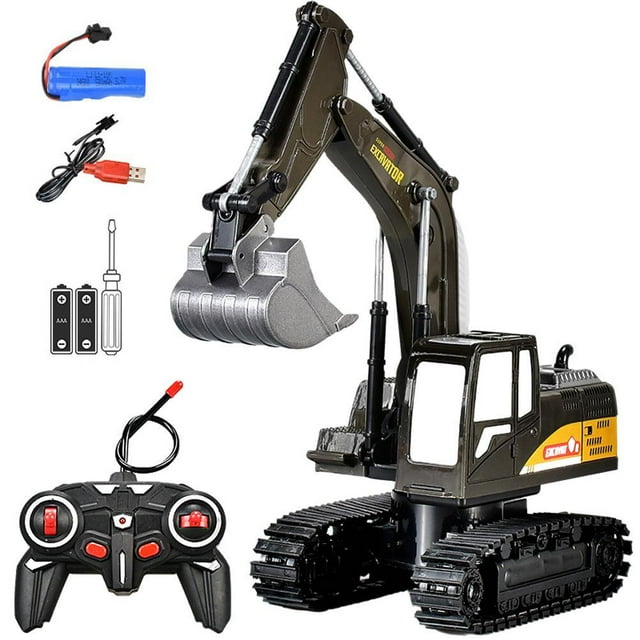 Control Remoto Excavadora Juguete Vehículo De Construcción Rc Tractor Camiones Juguetes Regalos Para Niños Niñas Niños Advancent EL018070-03