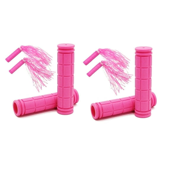 4Pcs Streamers Bike Handlebar,Scooters Road Bike Handlebar with Pink Streamers,Pink Durable Handles Decor for ,s and