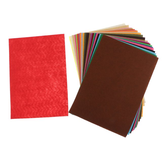 24 Piezas De Tela No Tejida De 1 Mm De Tela No Tejida Gruesa De Manualidades De Nad DIY Sunnimix Tela no tejida multicolor