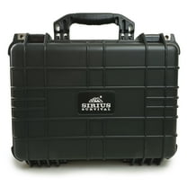 Sirius Gear & Equipment Hard Case with Foam - 16” x 13” x 6.87” - IP67 Waterproof & Dustproof, Extremely Durable & Shock Proof - Black