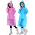 thumbnail image 4 of Lot de 2 Imperméables pour Enfants, Ponchos de Pluie Réutilisables avec Capuchon et Manches Imperméables pour Garçons et Filles, 4 of 5