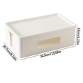 thumbnail image 3 of Birdeem Remote Control Socket Storage Box with Cover Side U-Shaped Opening Storage Box Desktop Organizing Storage Box, 3 of 12