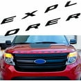 thumbnail image 1 of ABS con letras 3D para capó delantero, color negro mate, compatible con 2011-2021 2022 Explorer Sport Emblem Hood Letters Stickers, 1 of 5