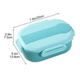 thumbnail image 3 of pvdgvd Student Two-Compartment Lunch Box with Tableware, Portable Travel Mould & Microwave Safe, Lightweight & Leakproof, Ideal for School, 3 of 9