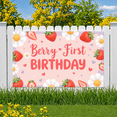 thumbnail image 7 of Colorful Theme Berry First Birthday Banner Decorative Design for Kids Party Summer Celebration Indoor Decoration, 7 of 7