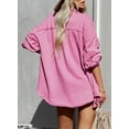 thumbnail image 5 of Asyoly Women Button Down Shacket Jacket Long Sleeve Solid Color Casual Shirt Jacket Oversized Coat with Pockets, 5 of 8