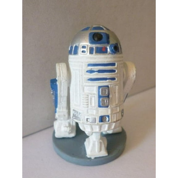STAR WARS 1995 RARE R2-D2 2" PVC FIGURE; STATUE ON STAND