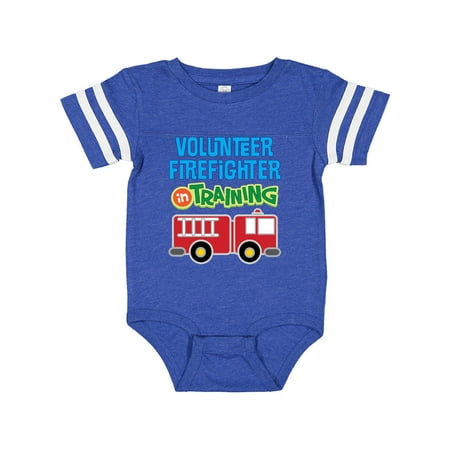 

Inktastic Volunteer Firefighter In Training Gift Baby Boy or Baby Girl Bodysuit
