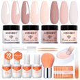 thumbnail image 1 of Kit de uñas en polvo Modelones con purpurina rosa nude de 4 colores, 1 of 8